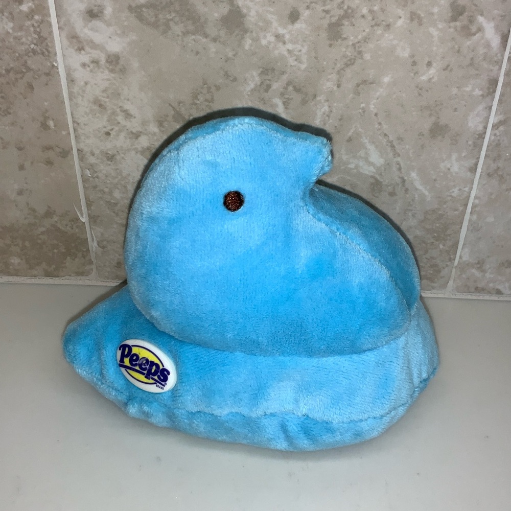 Peeps Plush Stuffed Animals Set -Blue, Pink, Yellow For Spring and Easter Basket - Picture 9 of 11